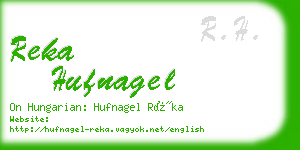 reka hufnagel business card